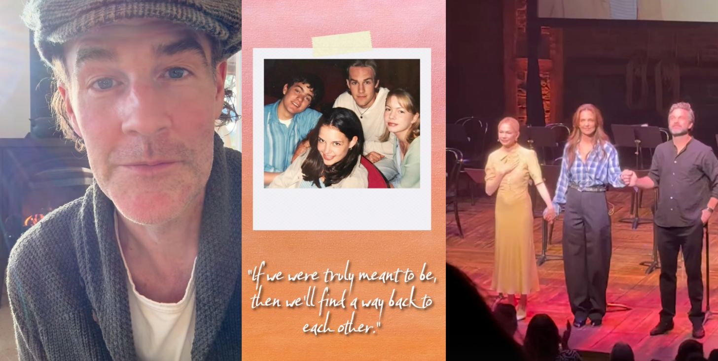 il messaggio di james van der beek costretto a rinunciare alla reunion di dawson8217s creek