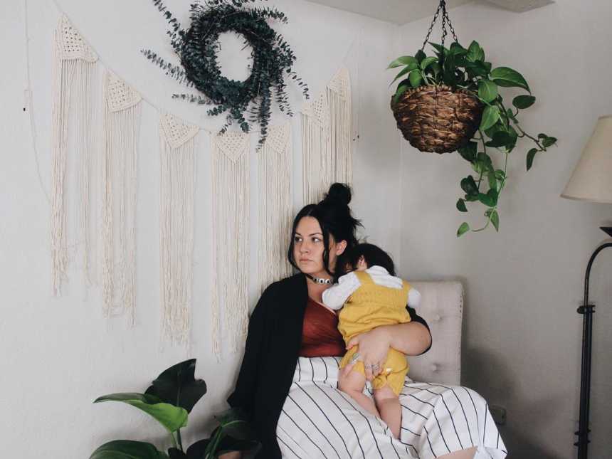 "Questa sono io al culmine della mia depressione post-partum"
