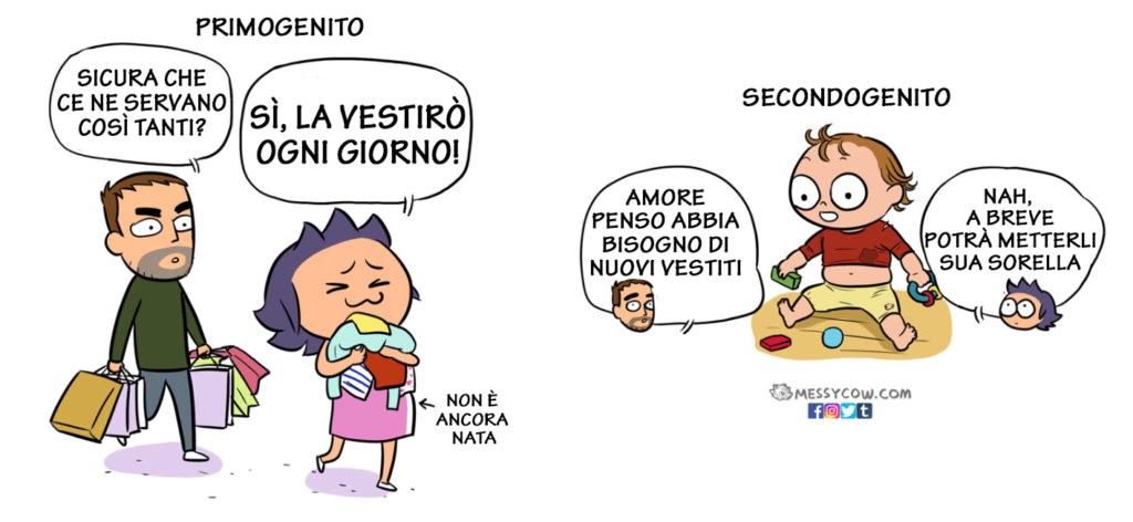 Le differenze tra il primo e il secondo figlio in 15 esilaranti illustrazioni