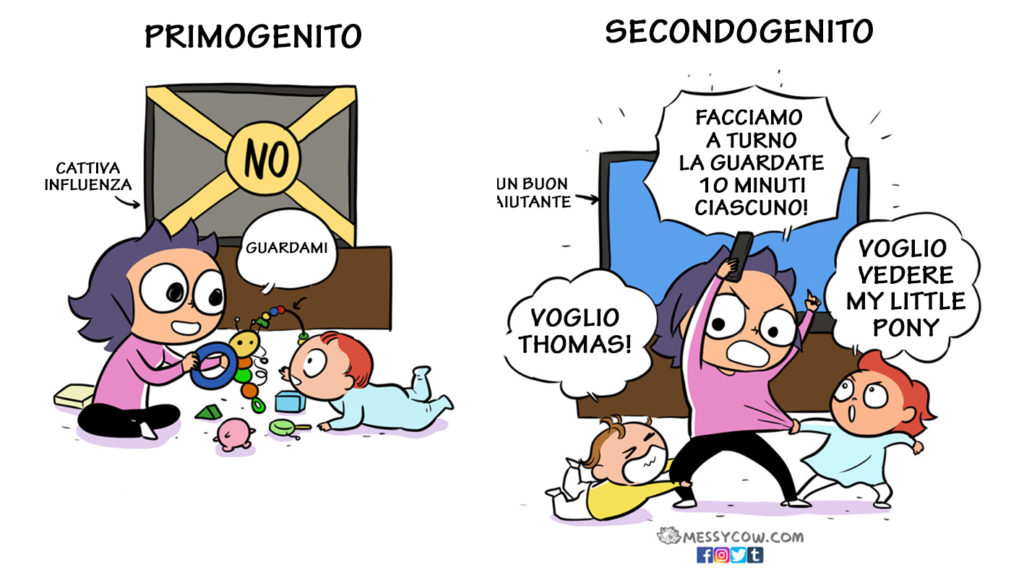 Le differenze tra il primo e il secondo figlio in 15 esilaranti illustrazioni