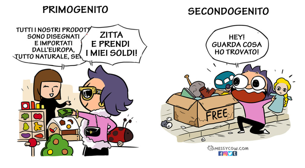 Le differenze tra il primo e il secondo figlio in 15 esilaranti illustrazioni