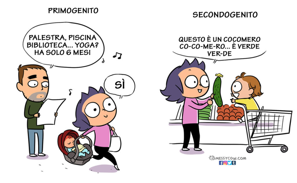 Le differenze tra il primo e il secondo figlio in 15 esilaranti illustrazioni