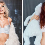 Dopo il parto ricrea le foto delle modelle: il risultato è bellissimo