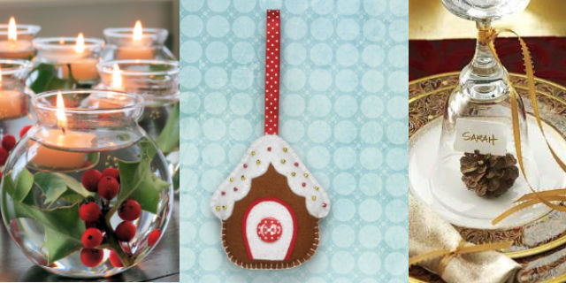 7 idee fai da te per decorare la tavola di natale roba da donne Come addobbare la tavola di natale fai da te