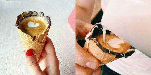 Coffee In A Cone