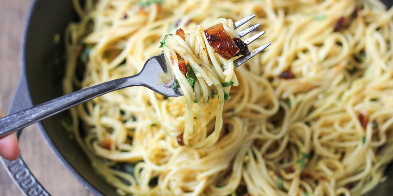 Carbonara vegetariana