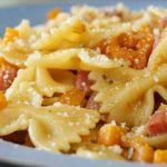 Pasta zucca e speck