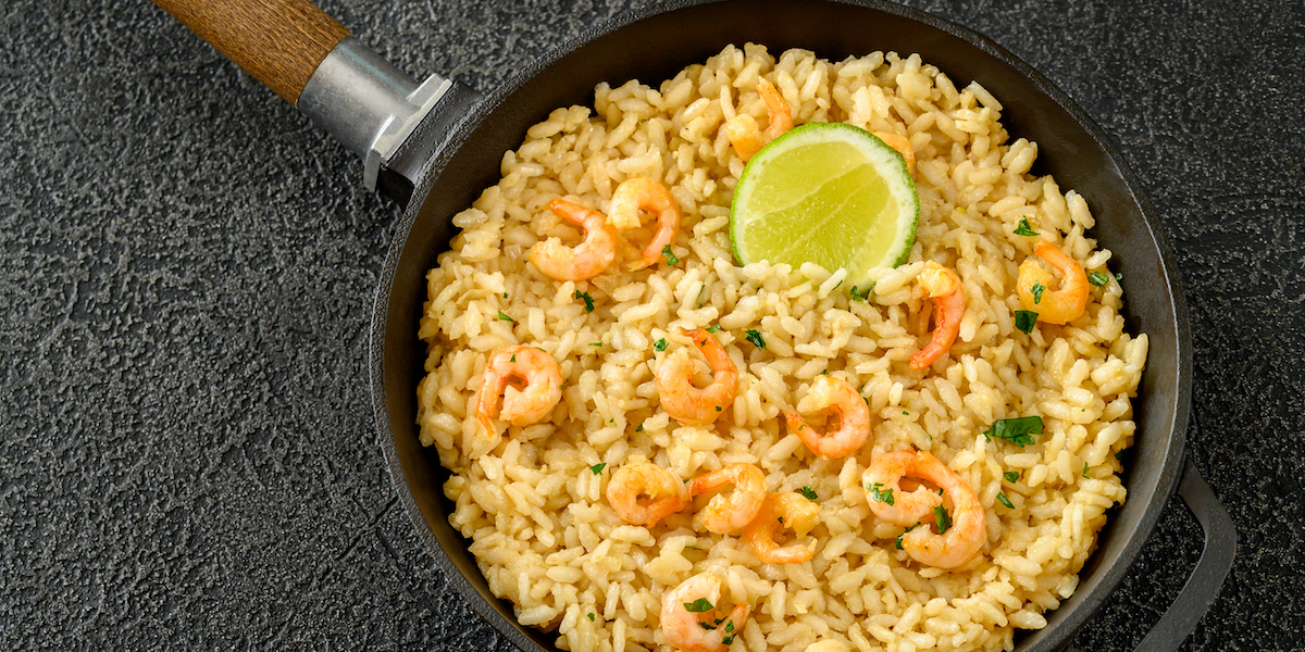 Ricetta risotto agli agrumi e gamberi Roba da Donne