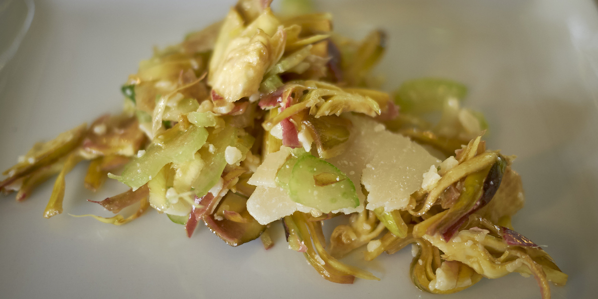 Insalata di carciofi e parmigiano