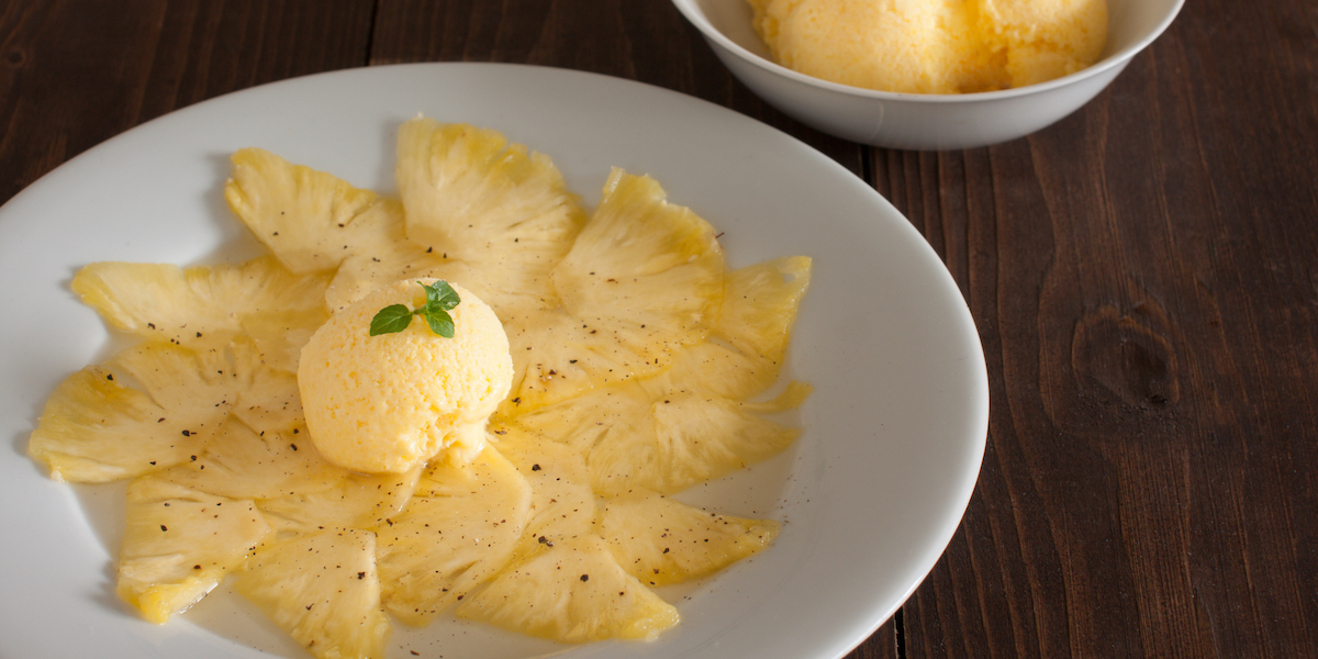 Ricetta carpaccio di ananas | RDD Ricetta carpaccio di ananas | RDD