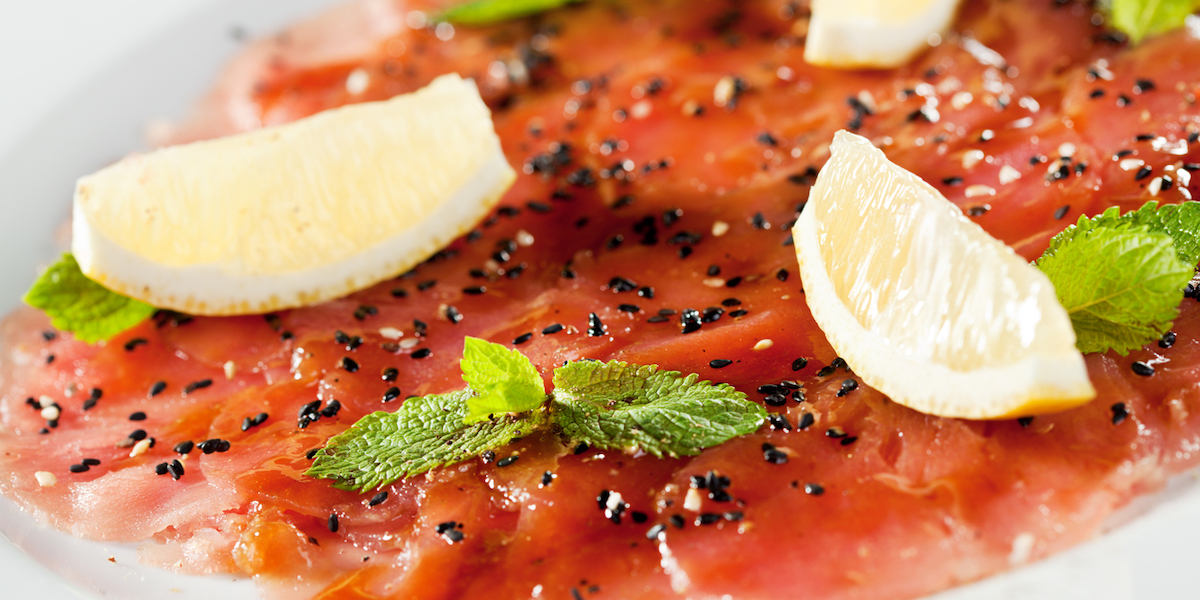 Carpaccio di tonno