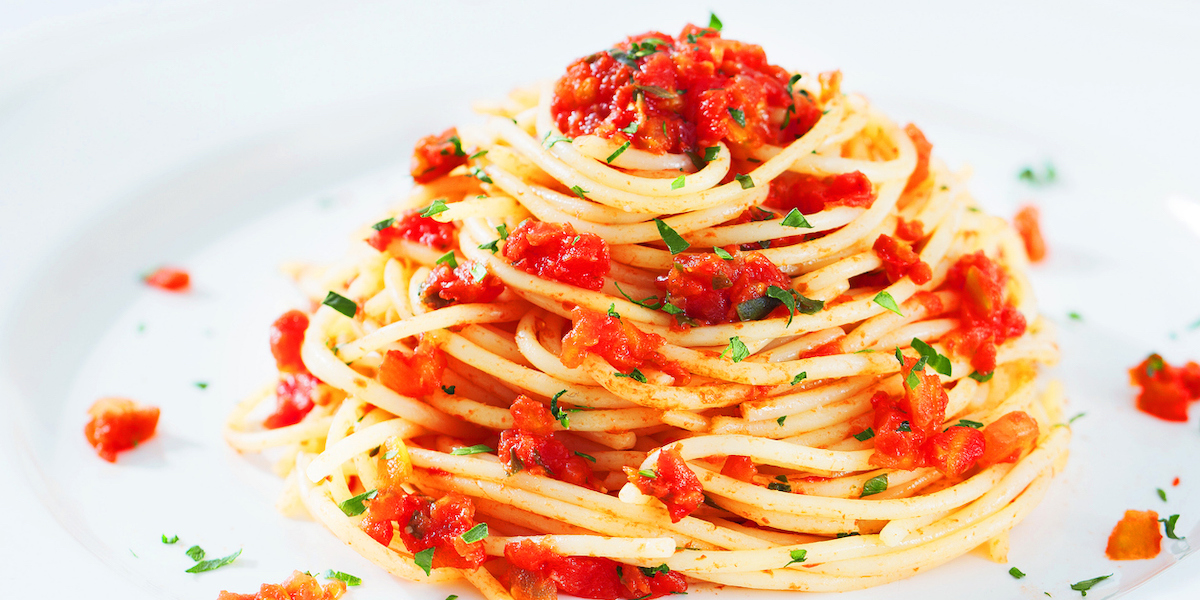 Spaghetti al pomodoro crudo