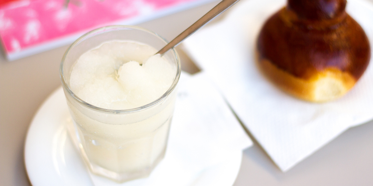 Granita al limone siciliana
