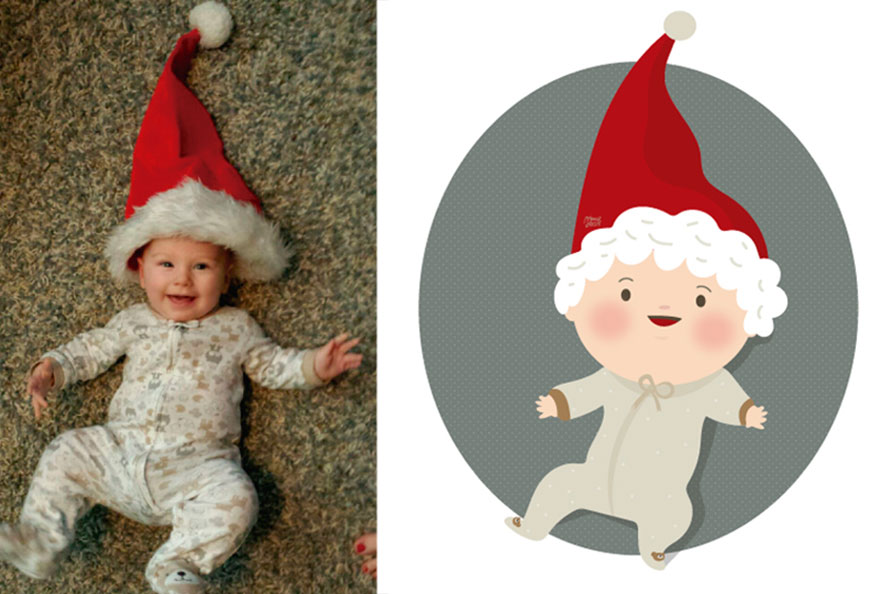 L'Artista che Trasforma le Foto dei Bambini in Cartoni Animati