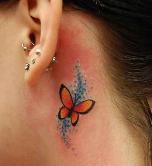 Discreti, Minimal e Sexy: 40 Idee per Tatuaggi dietro l'Orecchio
