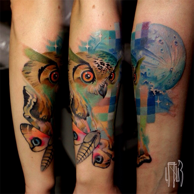 15 Magnifici Tatuaggi "Pixelati" che Sembrano Difettati