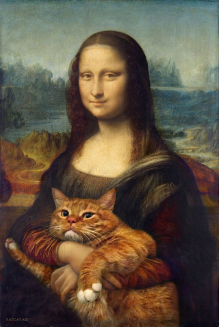 25 Ricostruzioni di Quadri Famosi con lo "zampino" di un Gatto 25 Ricostruzioni di Quadri Famosi con lo "zampino" di un Gatto