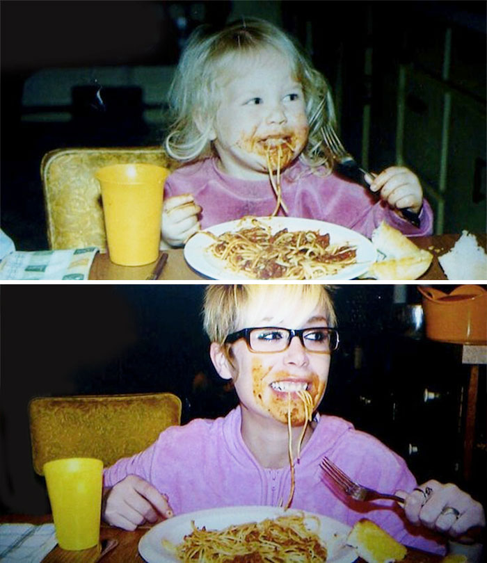 38 Foto d'Infanzia Scattate di Nuovo 20 Anni Dopo: Ecco i Risultati!
