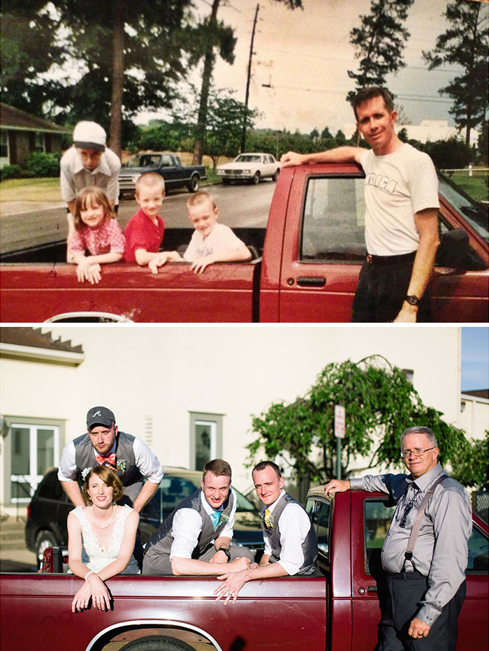38 Foto d'Infanzia Scattate di Nuovo 20 Anni Dopo: Ecco i Risultati!