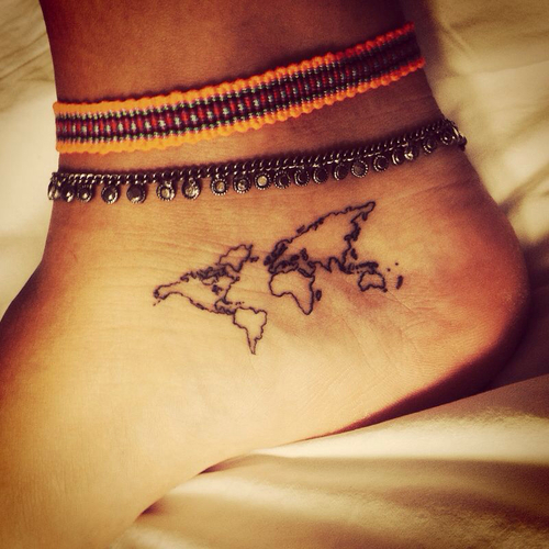 28 fantastici tatuaggi per chi ama viaggiare per il mondo!