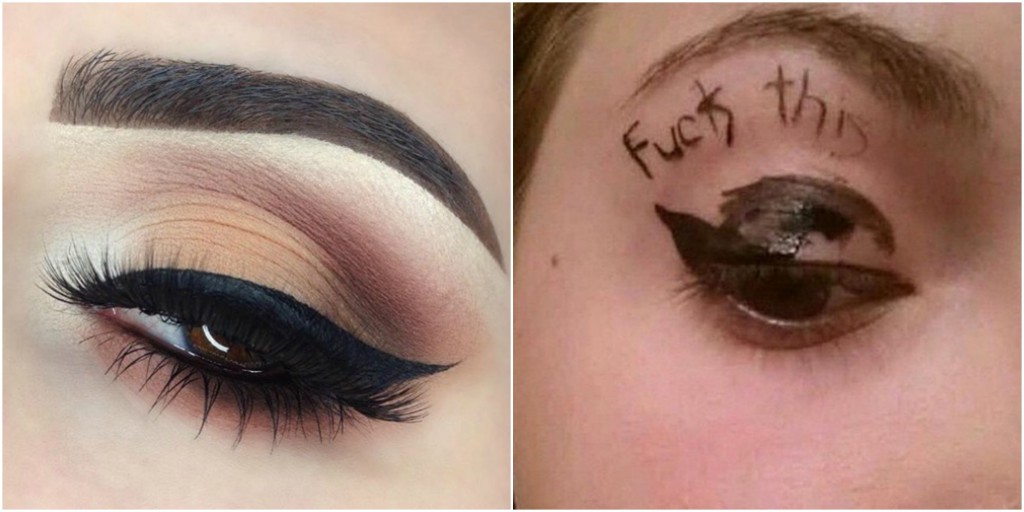 Make-Up su Instagram Vs. Make-Up nella Realtà: Vi Rispecchiate in Queste Foto?