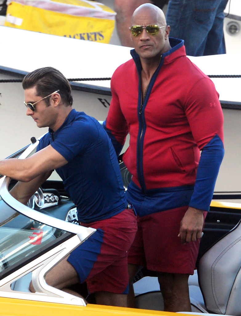 Baywatch: Ecco le Prime Foto sul Set del Film con Dwayne Johnson e Zac Efron