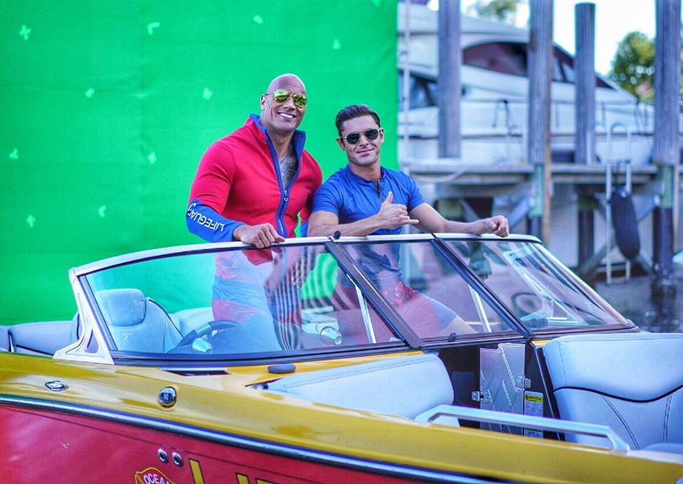 Baywatch: Ecco le Prime Foto sul Set del Film con Dwayne Johnson e Zac Efron