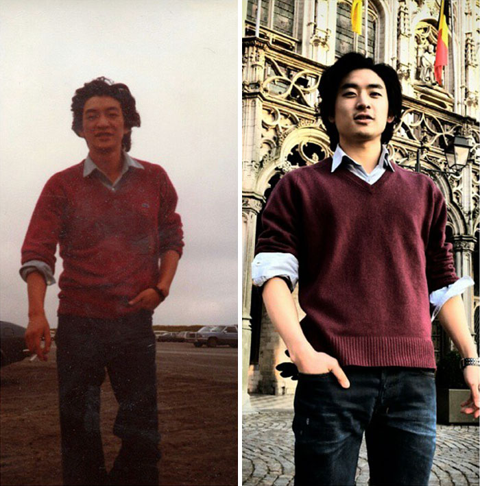 25 Foto di Figli e Genitori che vi Faranno Credere Siano la Stessa Persona