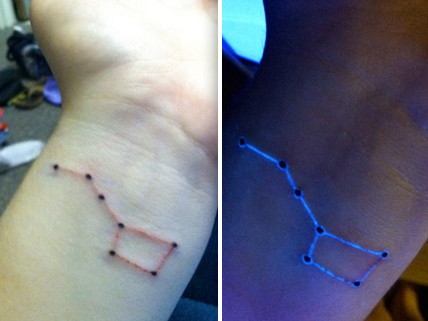 Il Tatuaggio C'è o Non C'è? Ecco 30 Sorpredenti Tattoo che si Illuminano al Buio!