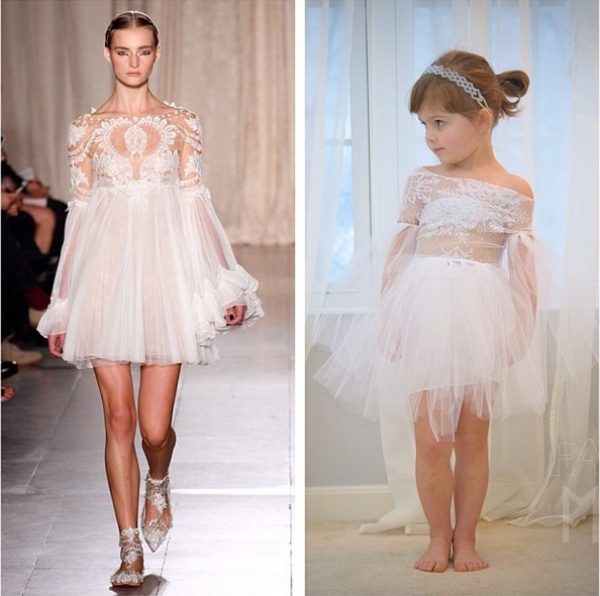 La Piccola Bimba Fashion che Ricrea gli Abiti delle Star con la Mamma, Ecco le Foto!