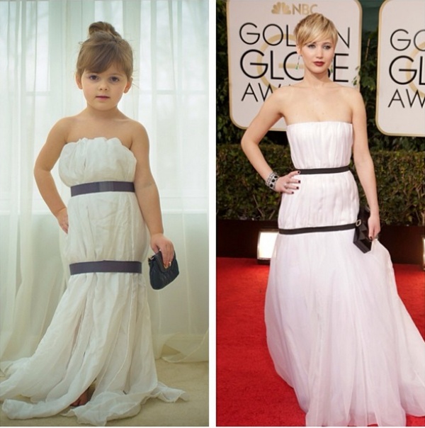 La Piccola Bimba Fashion che Ricrea gli Abiti delle Star con la Mamma, Ecco le Foto!