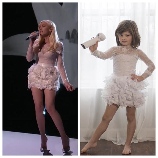 La Piccola Bimba Fashion che Ricrea gli Abiti delle Star con la Mamma, Ecco le Foto!