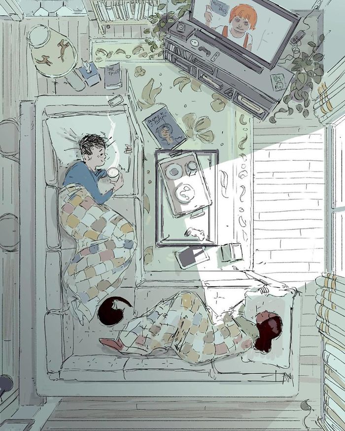 45 Illustrazioni per Descrivere la Gioia delle Piccole Cose della Vita di Ogni Giorno
