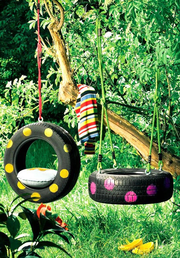 29 Idee per Riciclare le tue Vecchie Gomme Davvero Originali!