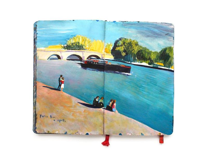 L'Artista che Racconta i Suoi Viaggi su una Moleskine: Ecco i Suoi Incantevoli Dipinti