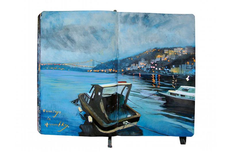 L'Artista che Racconta i Suoi Viaggi su una Moleskine: Ecco i Suoi Incantevoli Dipinti