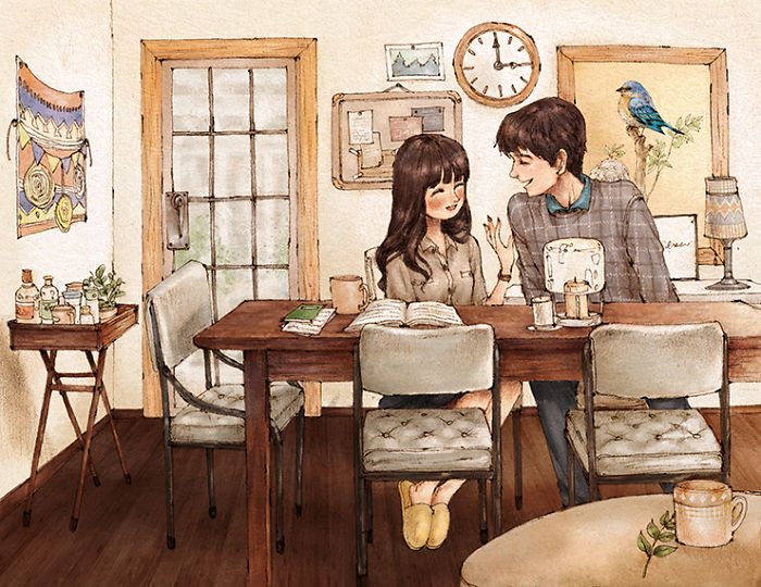 18 Illustrazioni che ci Ricordano la Bellezza dell'Adolescenza e dei Primi Appuntamenti