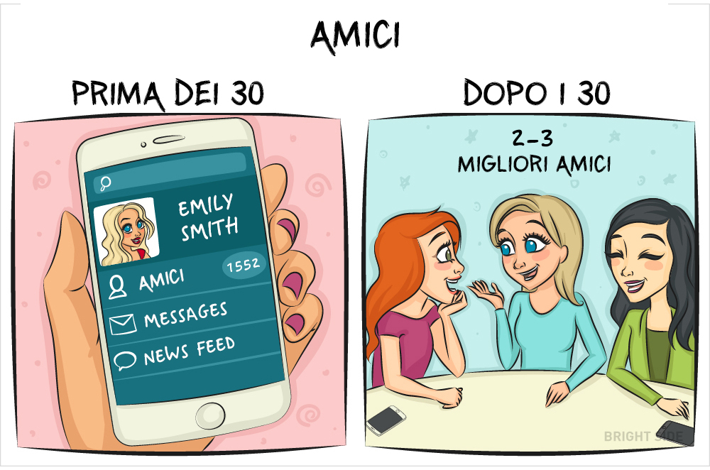 La vita prima e dopo i 30 anni: 9 illustrazioni la raccontano alla perfezione