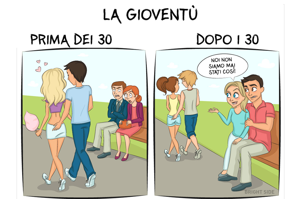 La vita prima e dopo i 30 anni: 9 illustrazioni la raccontano alla perfezione