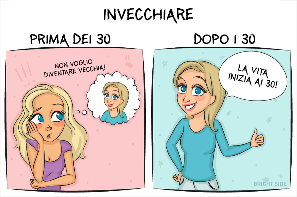 La vita prima e dopo i 30 anni: 9 illustrazioni la raccontano alla perfezione