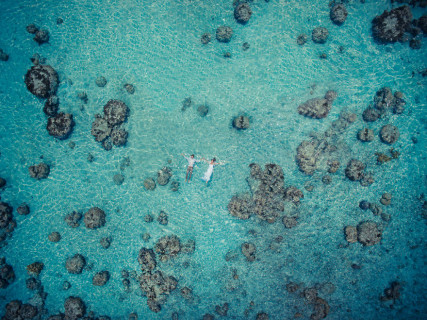 12 Stupende Foto di Neo Sposi Immersi nella Natura Scattate da un Drone