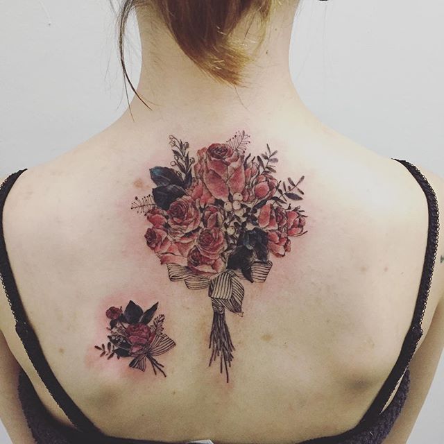 Bouquet Tattoo: 15 Tatuaggi per Custodire Il Ricordo Del Giorno Più Bello!