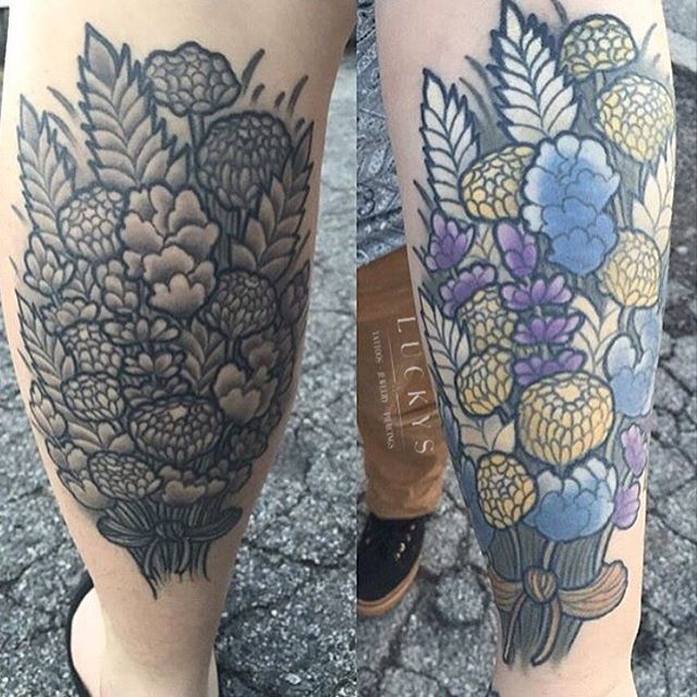 Bouquet Tattoo: 15 Tatuaggi per Custodire Il Ricordo Del Giorno Più Bello!
