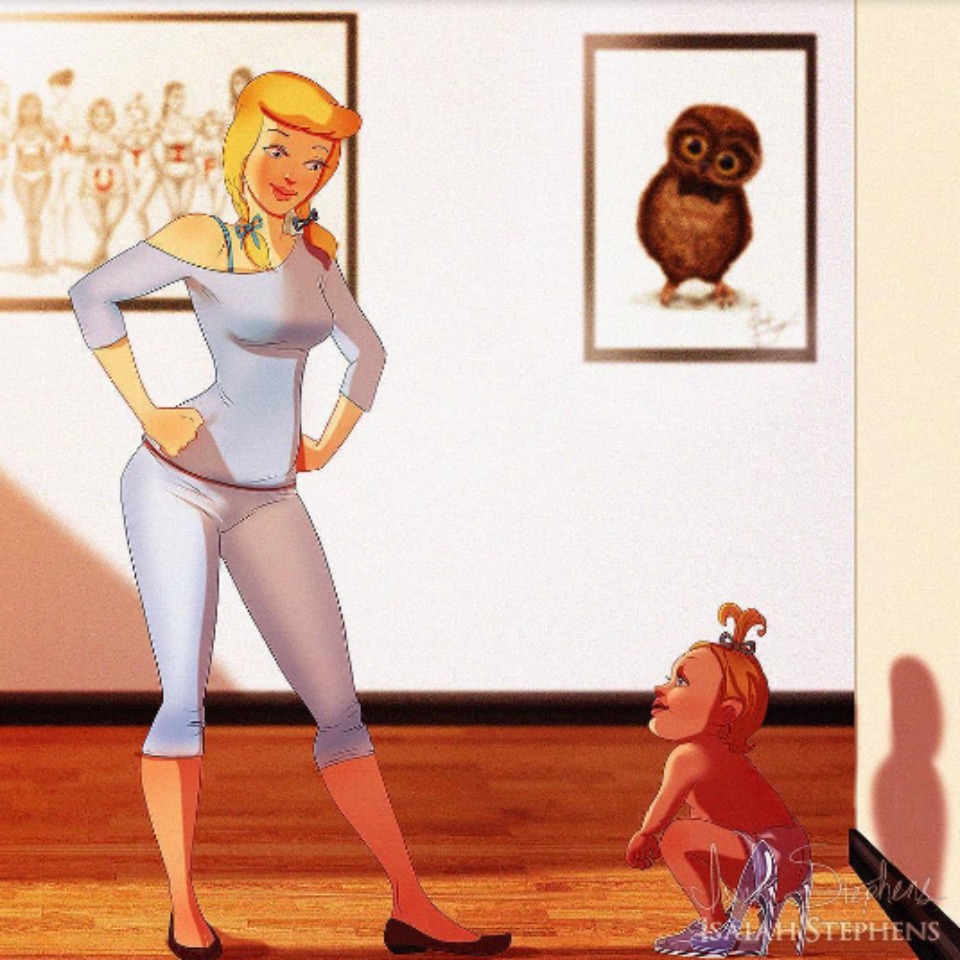 Come Sarebbero le principesse Disney se fossero Diventate Mamme