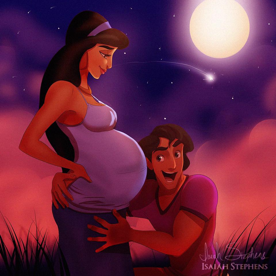 Come Sarebbero le principesse Disney se fossero Diventate Mamme