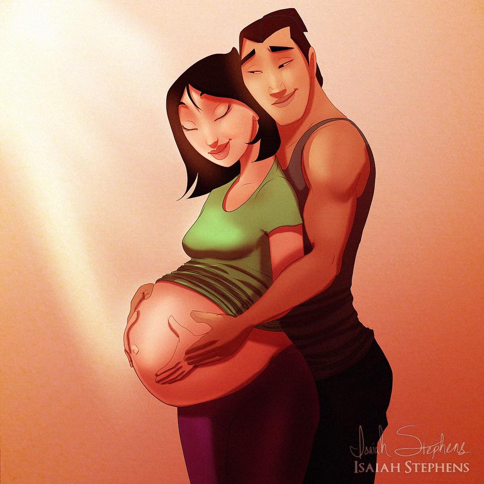Come Sarebbero le principesse Disney se fossero Diventate Mamme