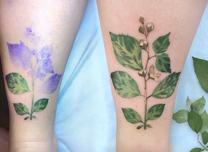 Tatuaggi Unici e Inimitabili con le Foglie: I Fantastici Lavori di Rit Kit