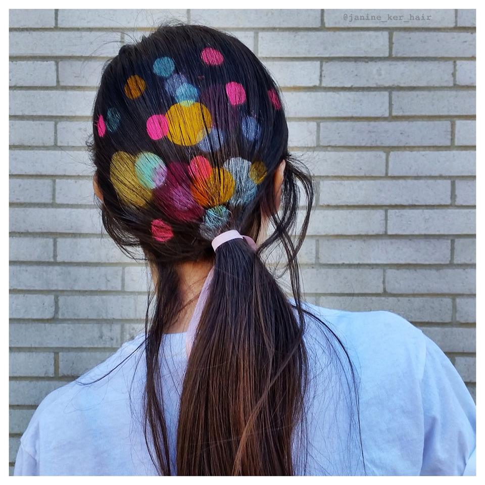 Hair Stenciling: il Nuovo Coloratissimo Trend Per Capelli 2016