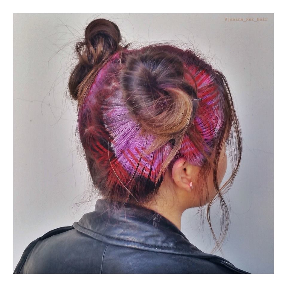 Hair Stenciling: il Nuovo Coloratissimo Trend Per Capelli 2016