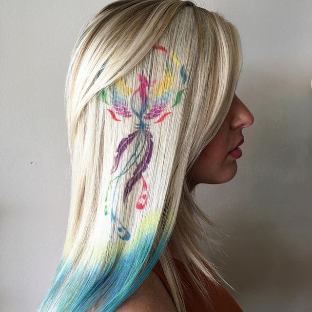 Hair Stenciling: il Nuovo Coloratissimo Trend Per Capelli 2016